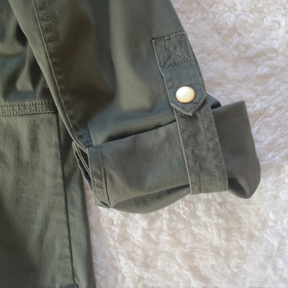 JONES NEW YORK Army Green Women's Jacket with SNAPS. - Picture 3 of 4